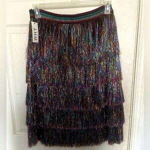 Tinsel pencil skirt